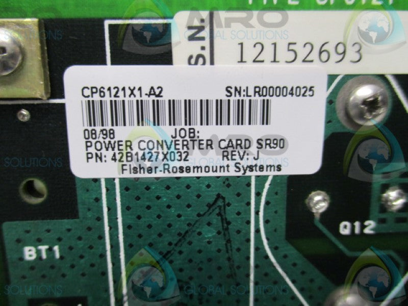 FISHER 42B1427X032 POWER CONVERTER ASSEMBLY BOARD  UNMP