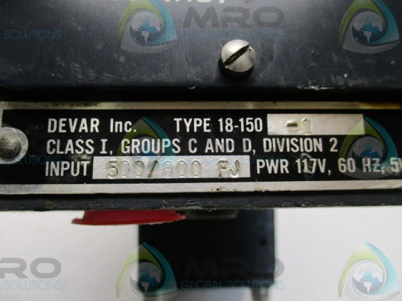 DEVAR 18-150-1 RESISTANCE TO AIR CONVERTER 500/800 FJ  UNMP