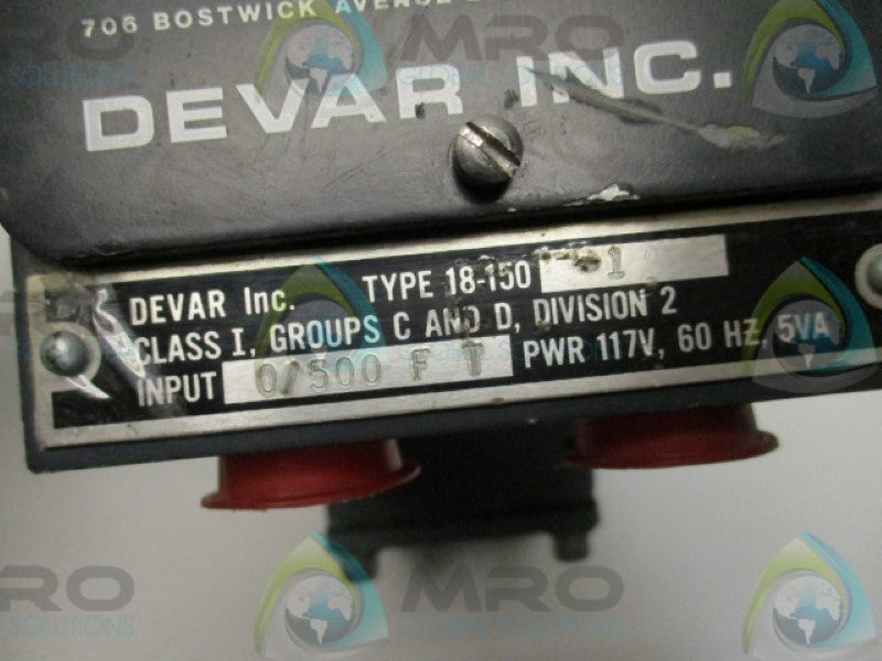 DEVAR 18-150-1 RESISTANCE TO AIR CONVERTER 0/500FT  UNMP