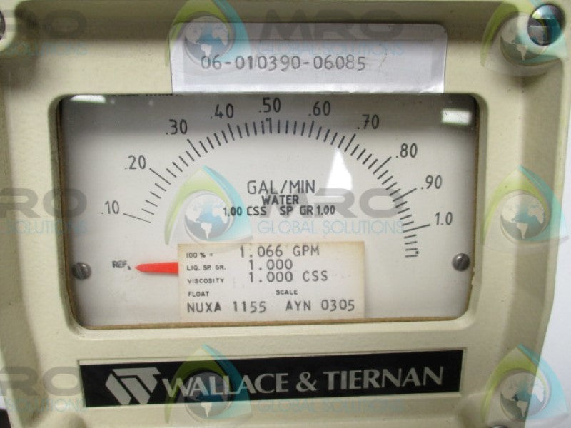 WALLACE & TIERNAN AYN0305 METER .10-1.0 GAL/MIN WATER   NSNP