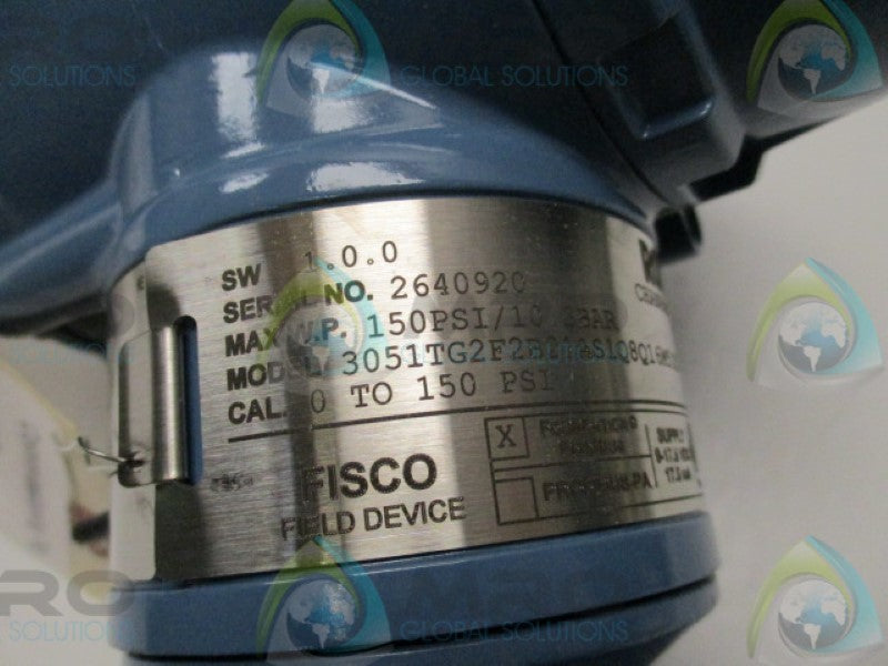 ROSEMOUNT 3051TG2F2B21AS1Q8Q16M5IE PRESSURE TRANSMITTER 150PSI  NSNP