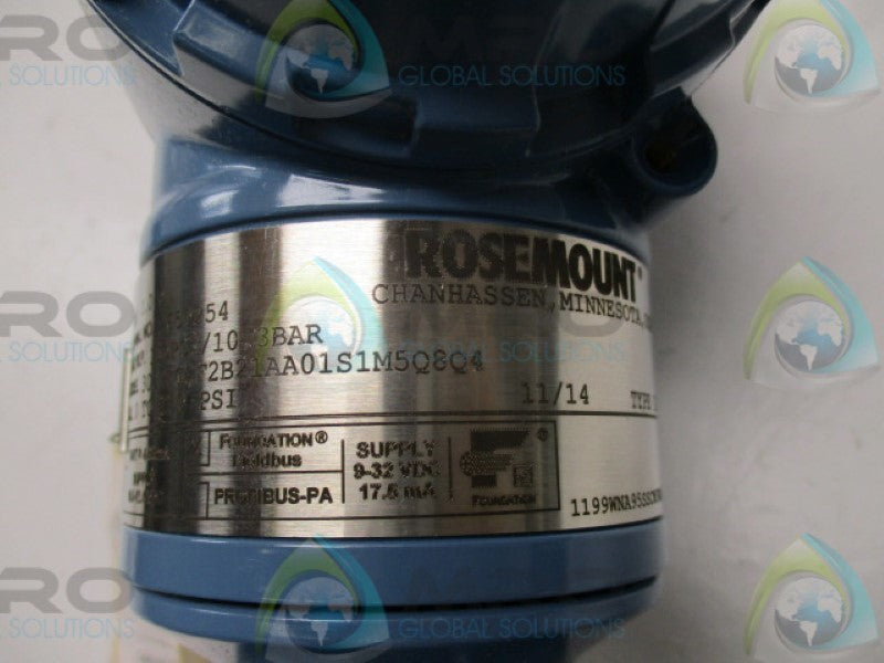 ROSEMOUNT 3051TG2F2B21AA01S1M5Q8Q4 PRESSURE TRANSMITTER 150PSI  NSNP