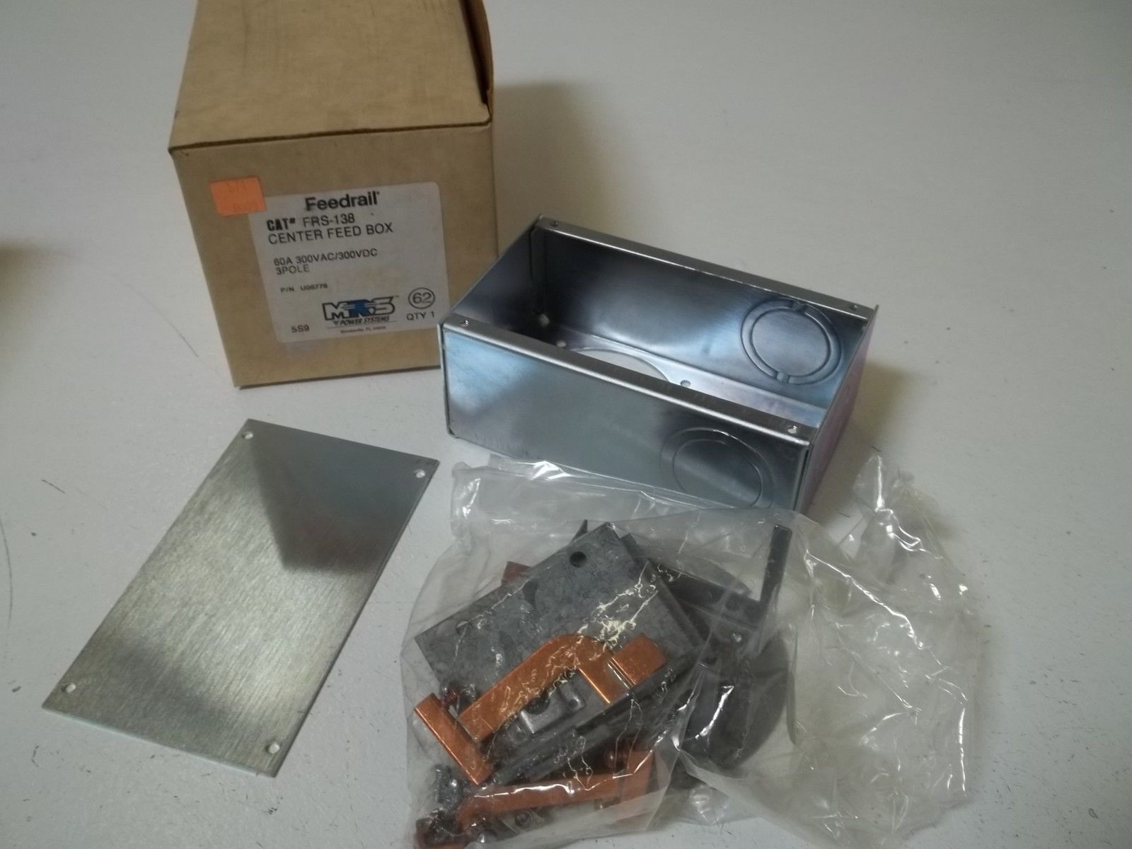 MRS POWER SYSTEMS FRS-138 CENTER FEED BOX 60A 300VAC/300VDC 3POLE NSMP