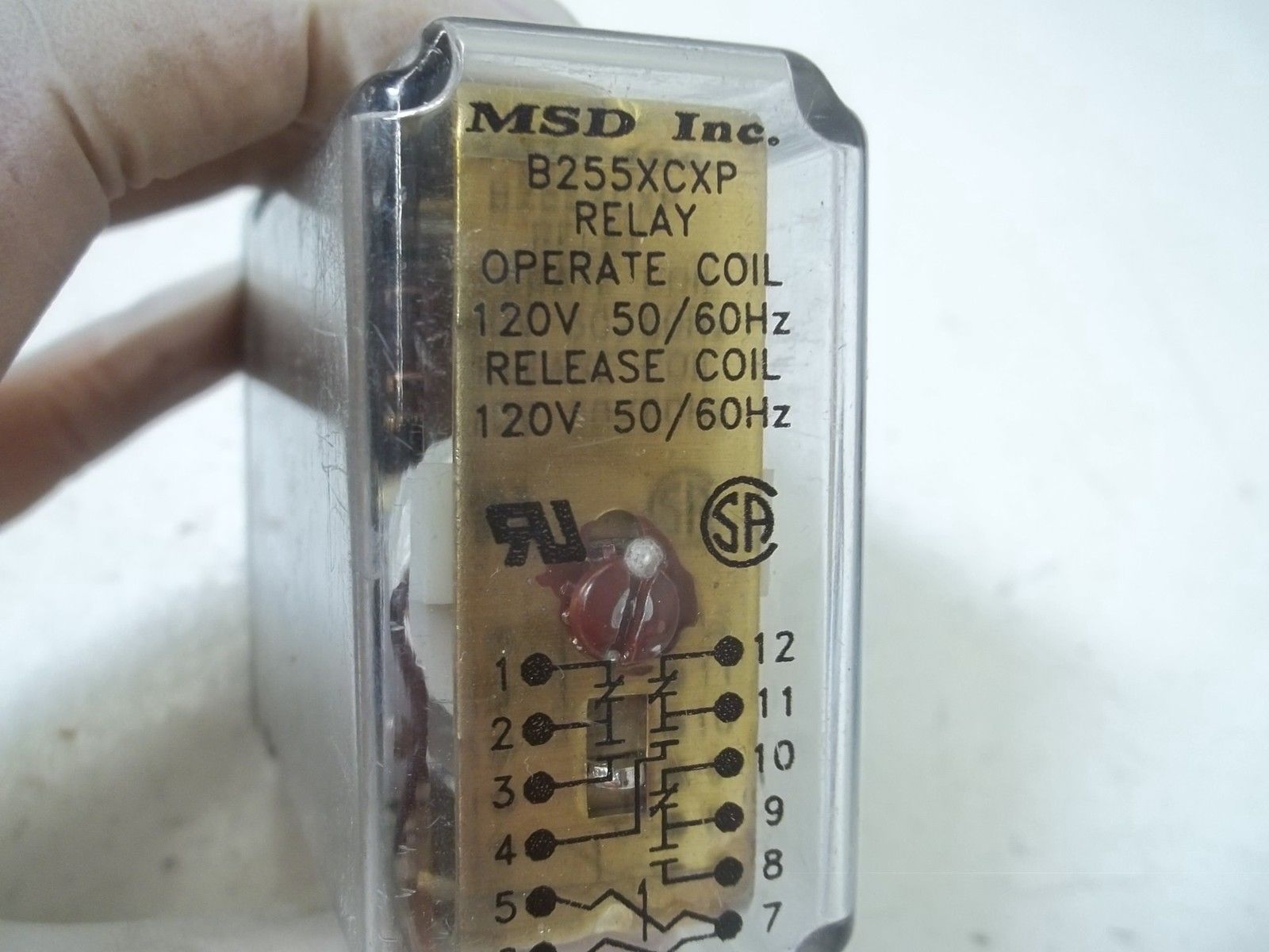 MSD INC. B255XCXP RELAY 120V UNMP