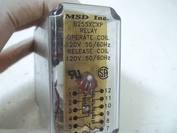 MSD INC. B255XCXP RELAY 120V UNMP