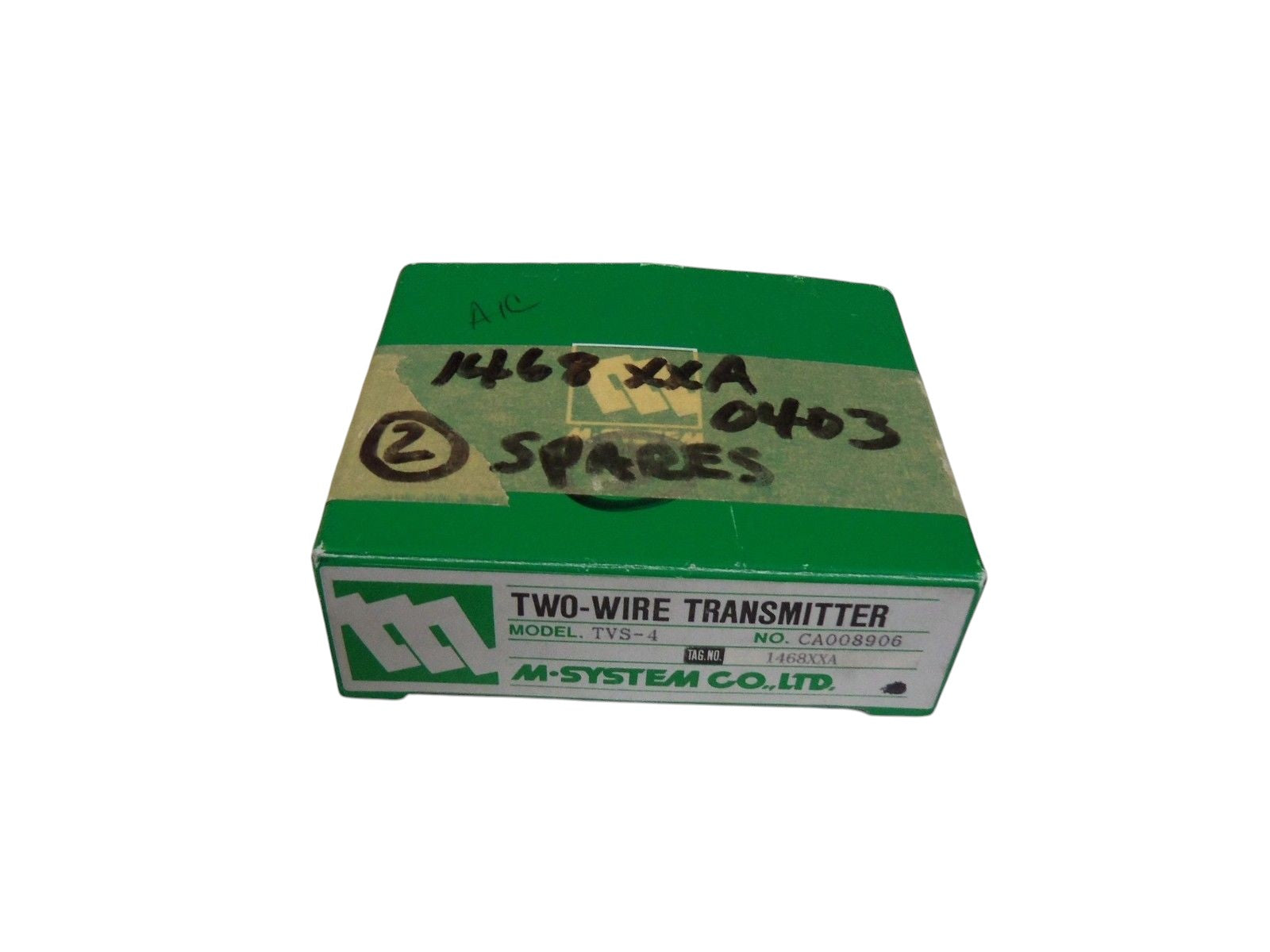 M. SYSTEM CO. TWO-WIRE TRANSMITTER TVS-4 NSMP