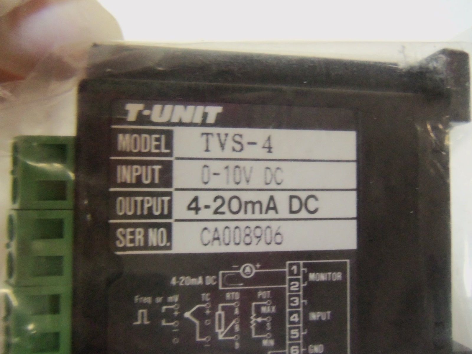 M. SYSTEM CO. TWO-WIRE TRANSMITTER TVS-4 NSMP