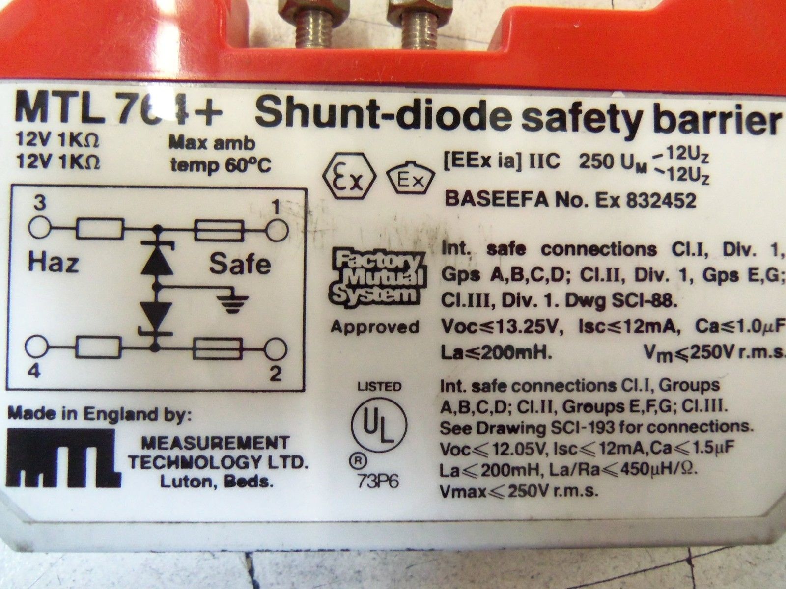 MTL SHUNT-DIODE SAFETY BARRIER  MTL764+ *NEW NO BOX*