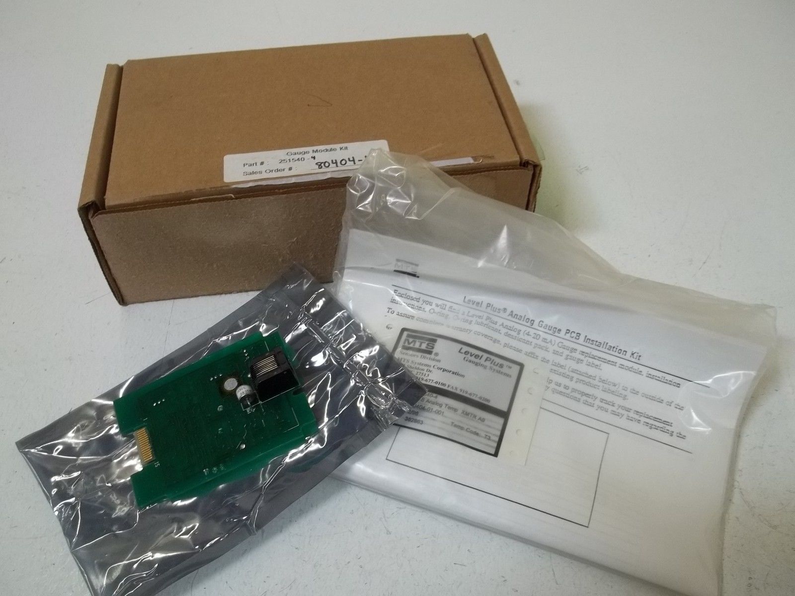 MTS 251540-4 PCB ANALOG TEMP XMTR A9 NSMP