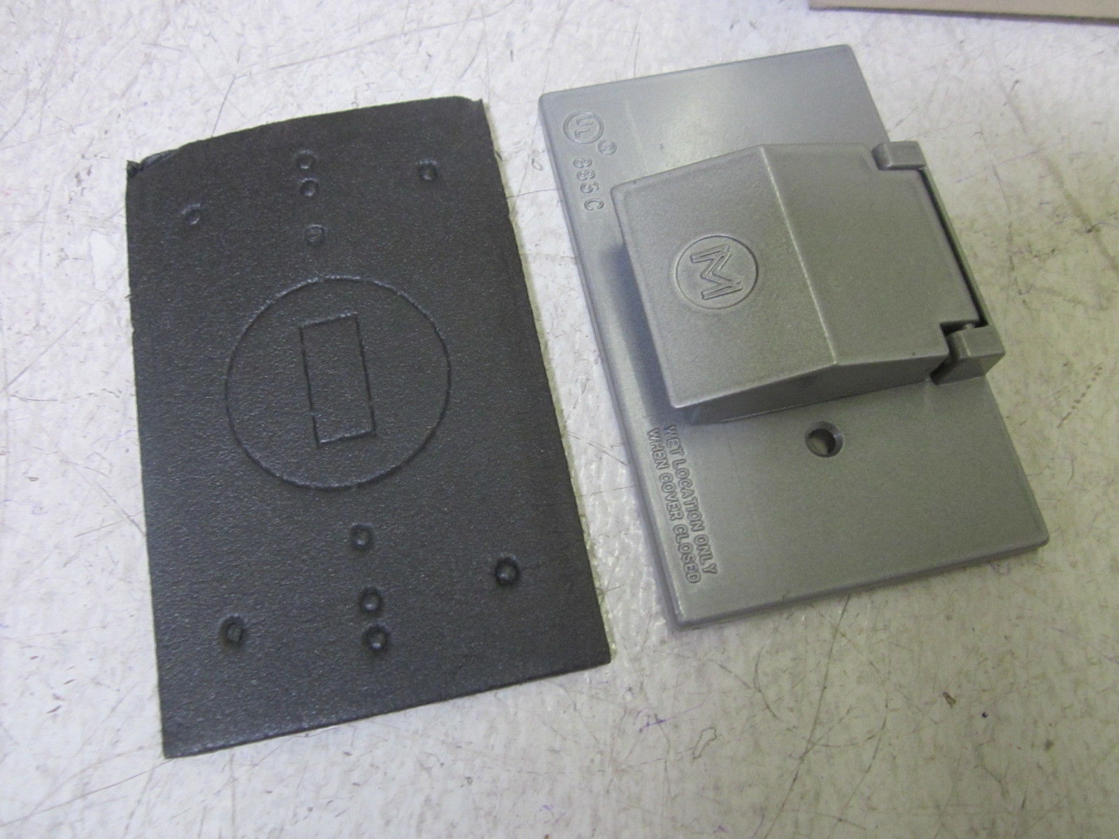 MULBERRY METAL PRODUCTS 30505 SINGLE RECEP. COVER NSMP