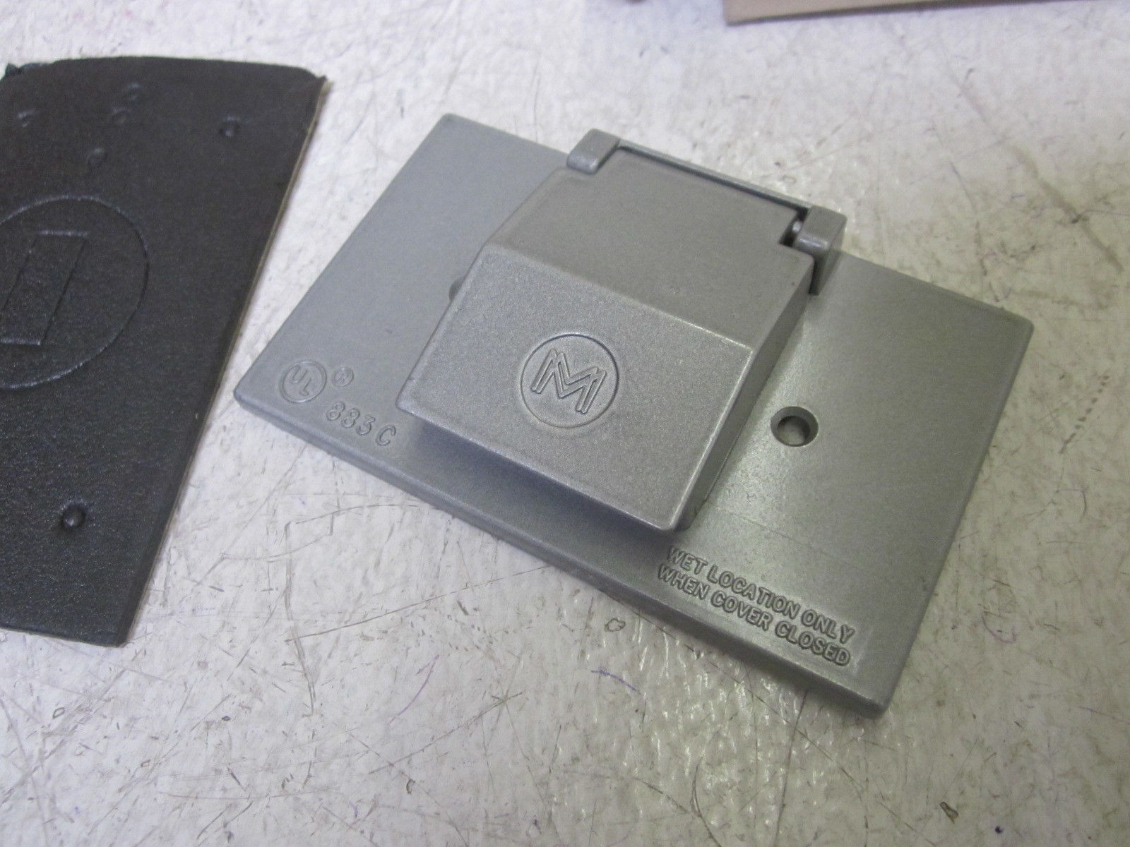 MULBERRY METAL PRODUCTS 30505 SINGLE RECEP. COVER NSMP