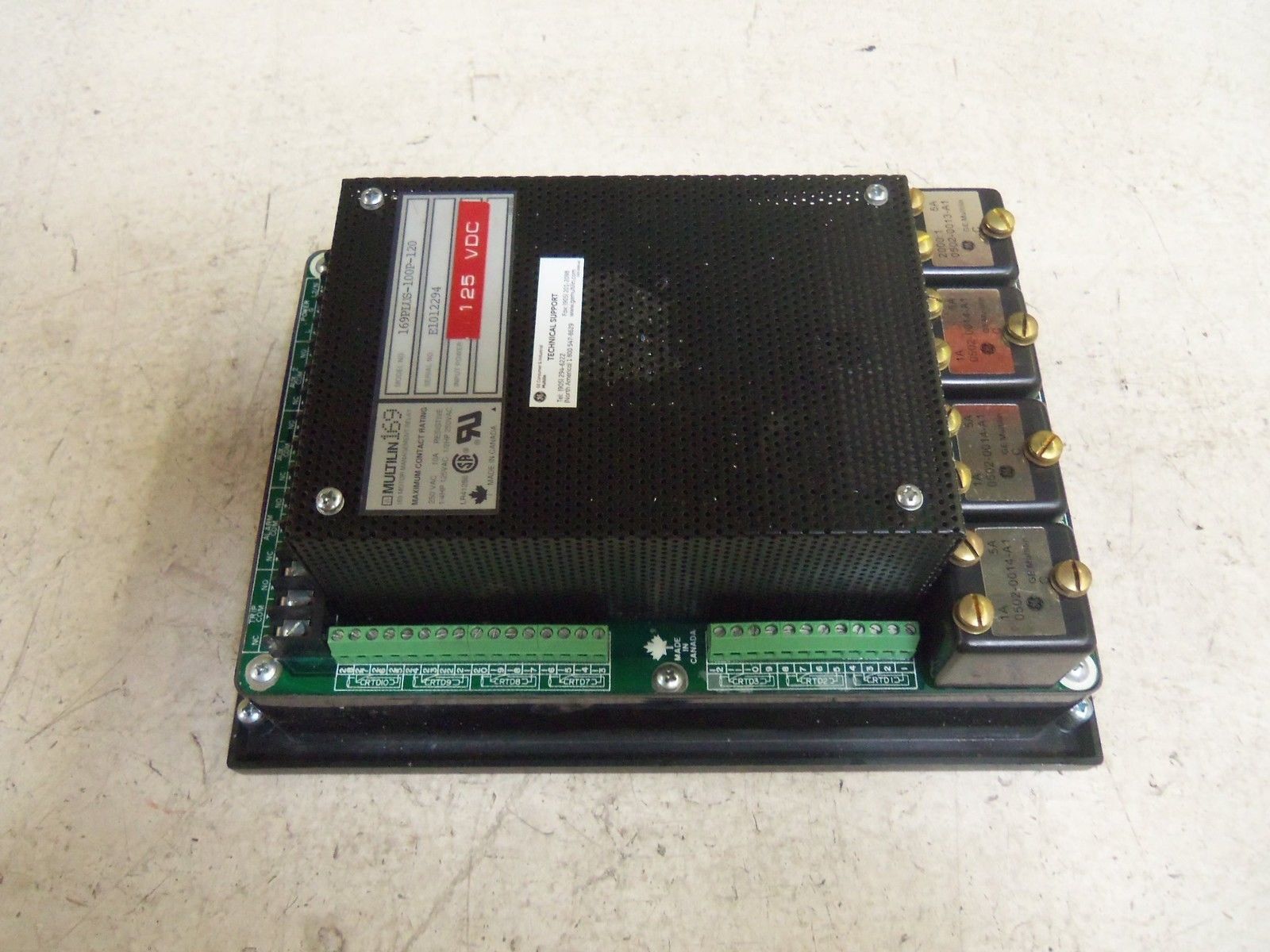 MULTILIN 169PLUS-100P-120 MOTOR PROTECTION RELAY 125VDC *USED*