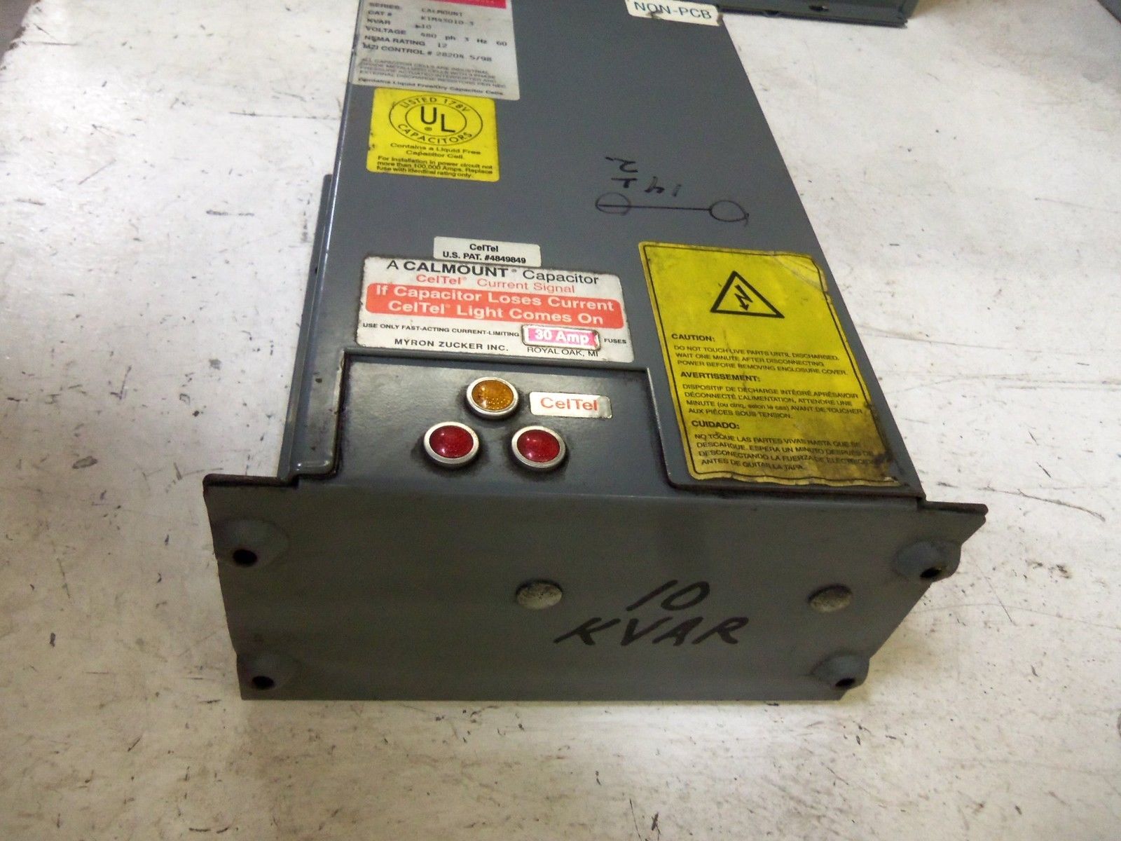 MYRON ZUCKER KIM43010-3 POWER CAPACITOR UNMP