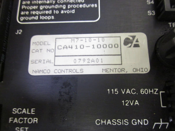 NAMCO CONTROLS M7-10-10 PROGRAMMABLE LIMIT SWITCH *USED*