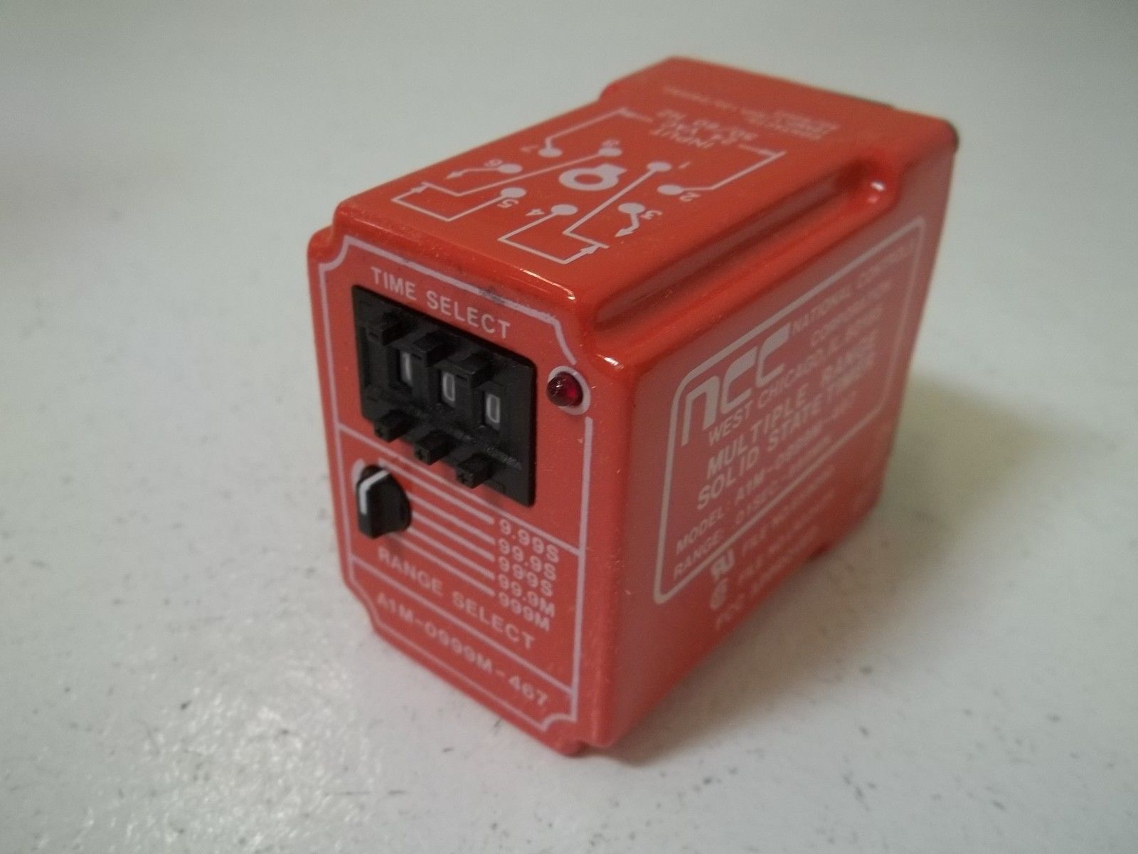 NCC A1M-0999M-467 SOLID STATE TIMER .01 SEC. -999 MIN NSMP