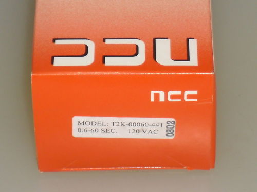 NCC T2K-00060-441 SOLID-STATE TIME DELAY RELAY 0.6-60 SEC. *NEW IN BOX*