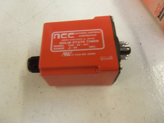 NCC T2K-00060-441 SOLID-STATE TIME DELAY RELAY 0.6-60 SEC. *NEW IN BOX*