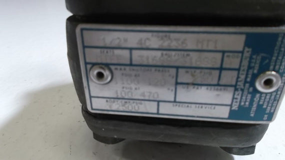 NELES JAMESBURY SOCKET WELL BALL VALVE  4C 2236 MT1 *USED*