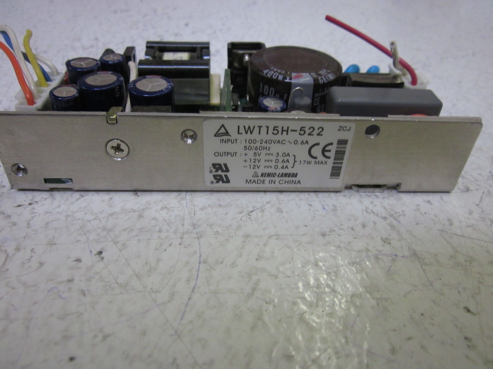 NEMIC-LAMBDA LWT15H-522 240VAC POWER SUPPLY UNMP