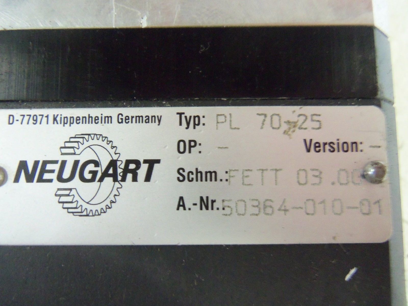 NEUGART PL70-25 UNMP