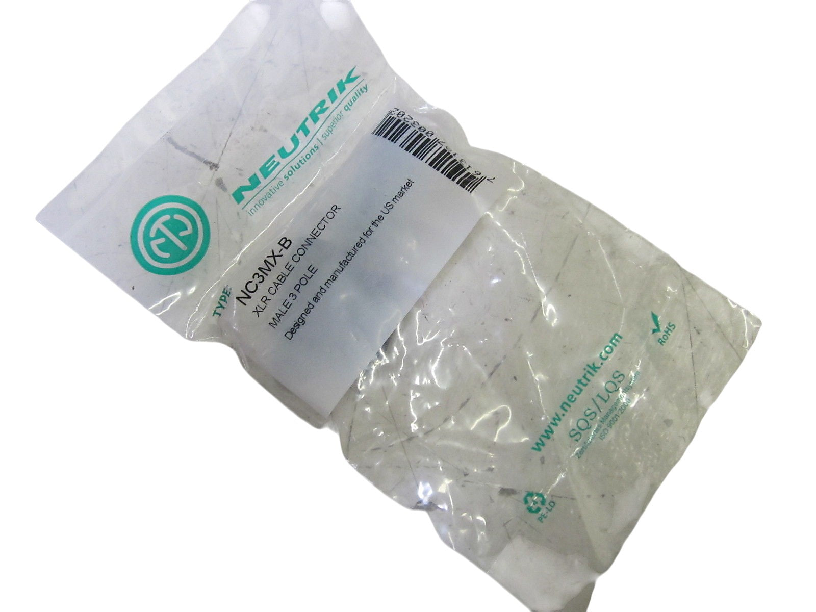 NEUTRIK NC3MX-B XLR CABLE CONNECTOR  3P NSMP