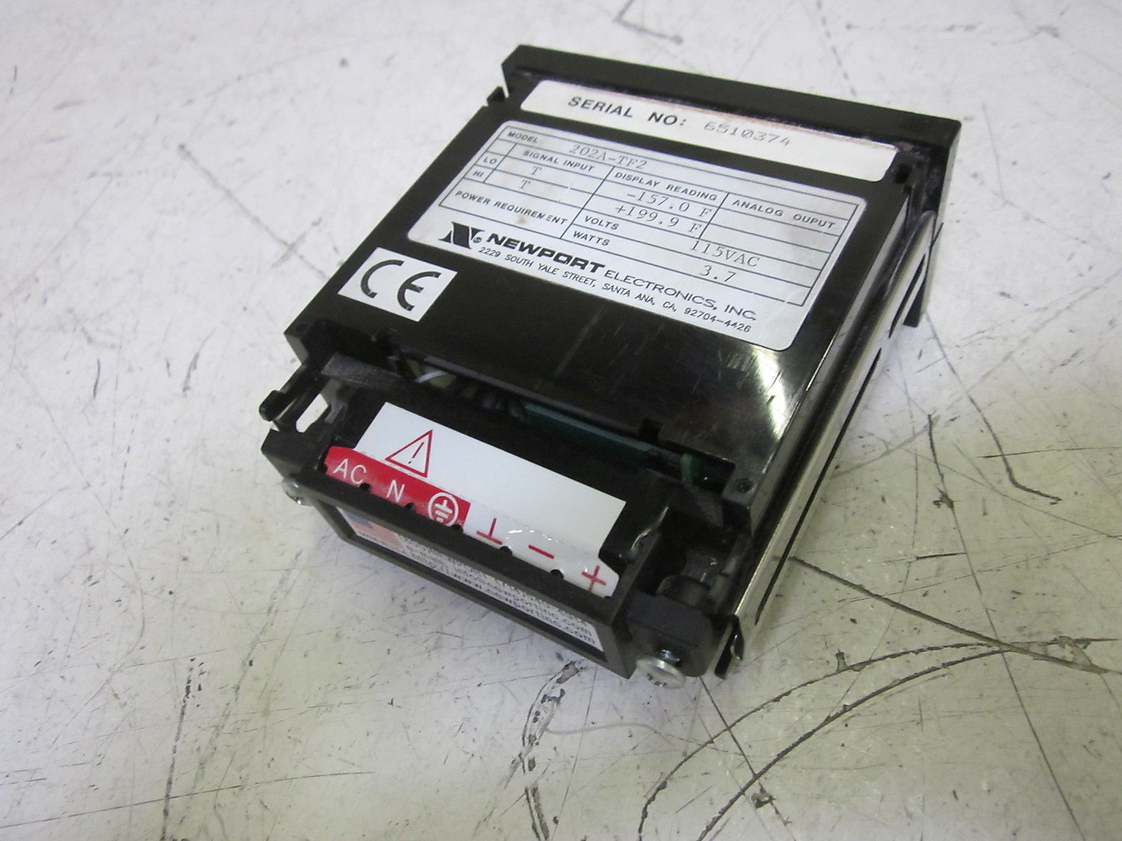 NSNPPORT 202A-TF2 DIGITAL PANEL METER 115VAC UNMP