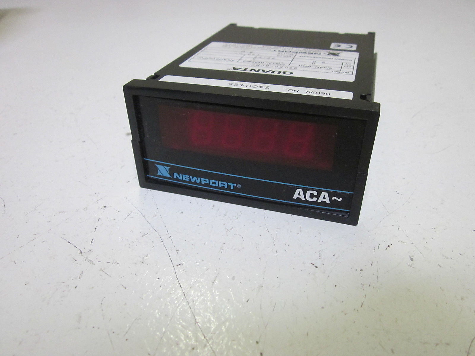 NSNPPORT Q9000-GCR7  120V PANEL METER W/ TERMINAL CONNECTORS NSMP