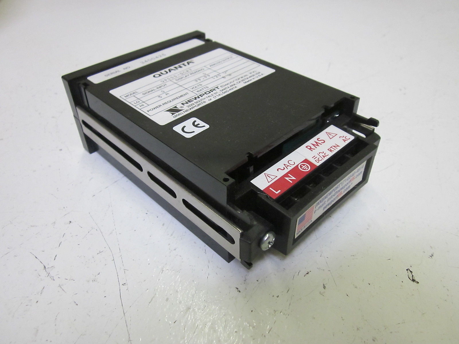 NSNPPORT Q9000-GCR7  120V PANEL METER W/ TERMINAL CONNECTORS NSMP
