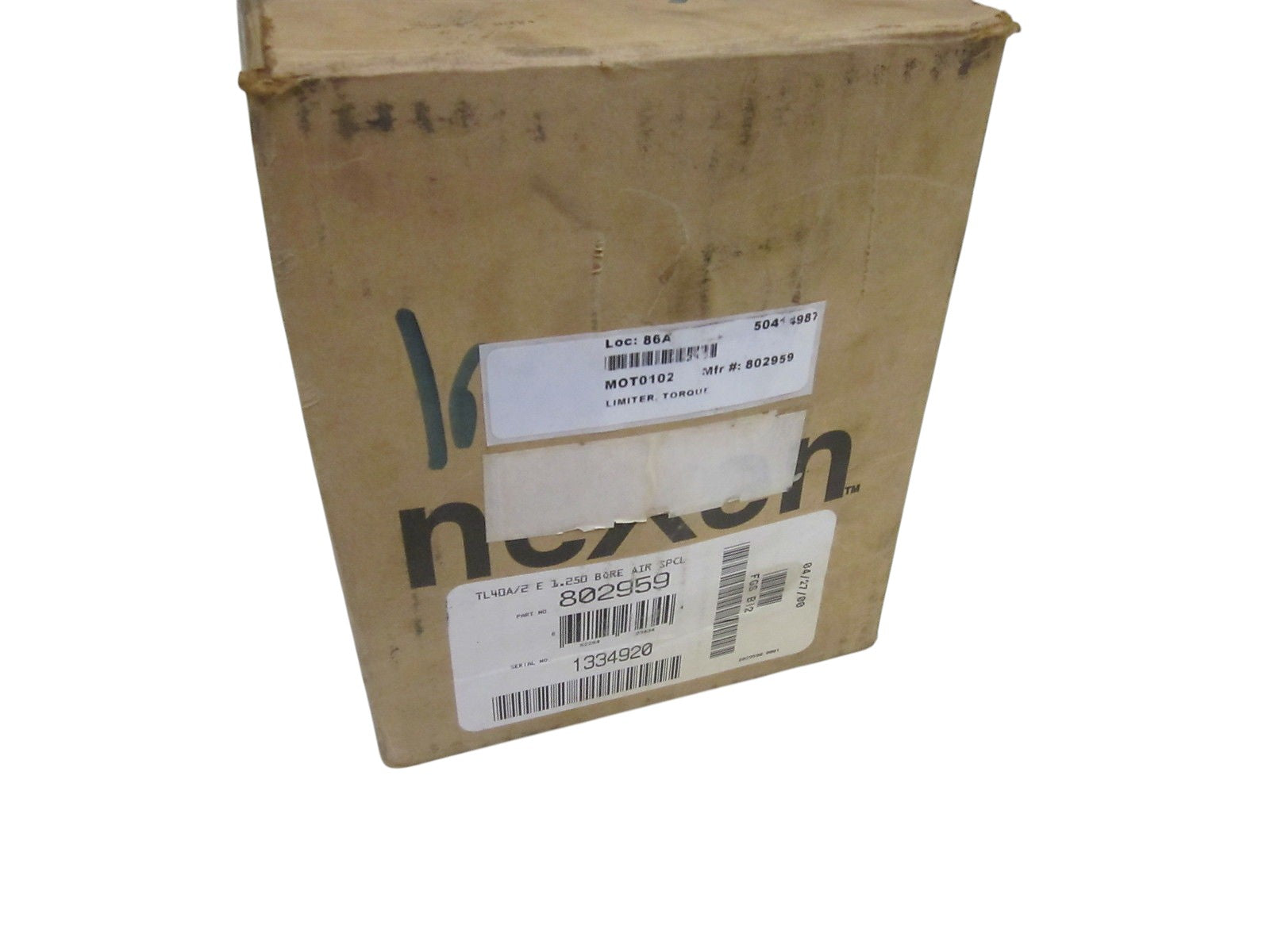NEXEN 802959 TORQUE LIMITER TL40A/2E 1.250 BORE AIR NSMP