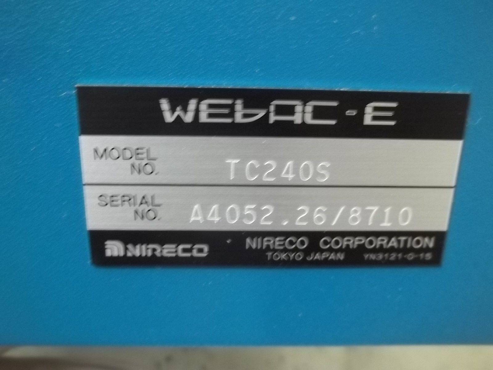 NIERCO TC240S TENSION CONTROLLER UNMP