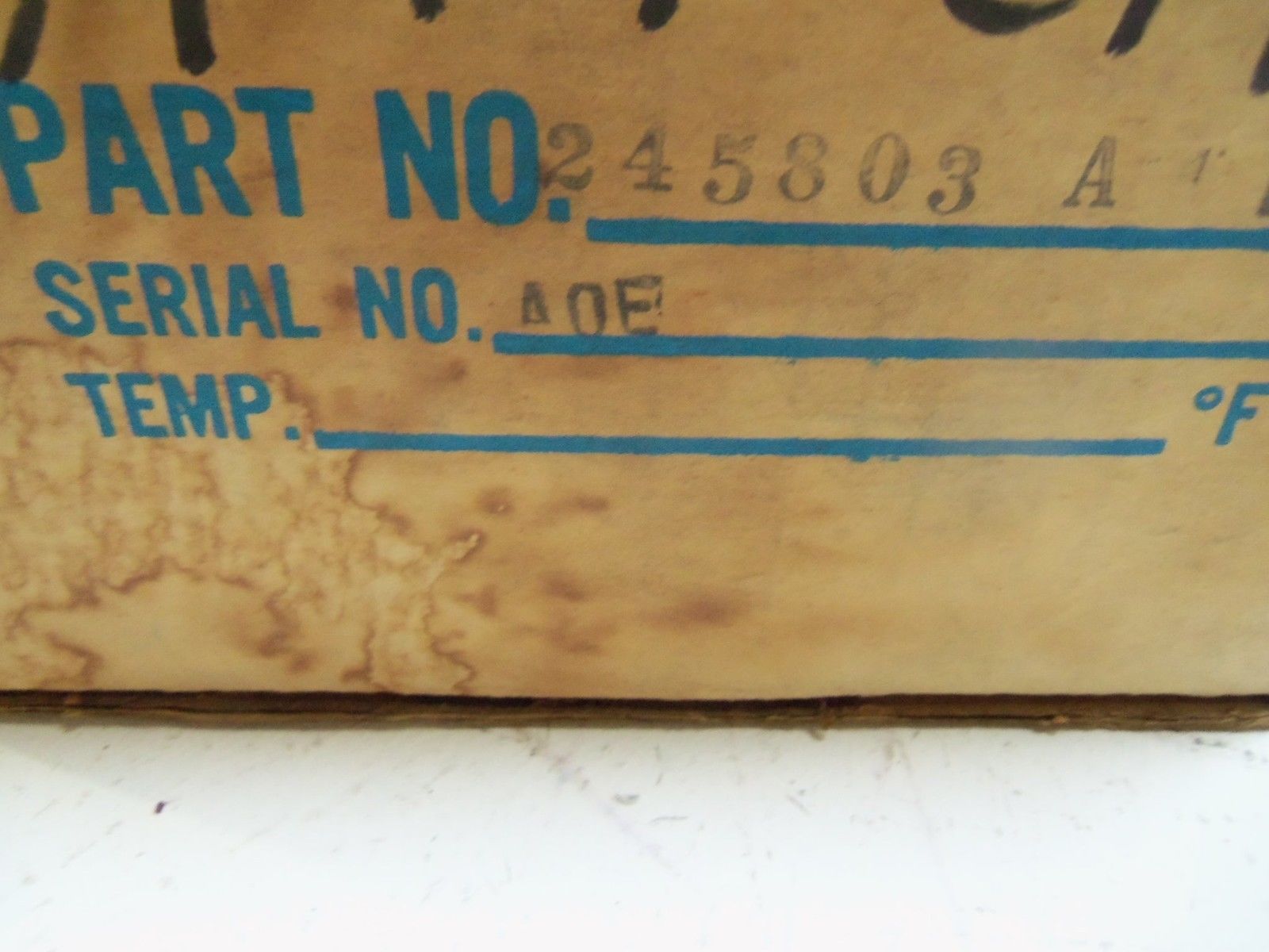 INDUSTRIAL SPARE PART 245803-A UNMP