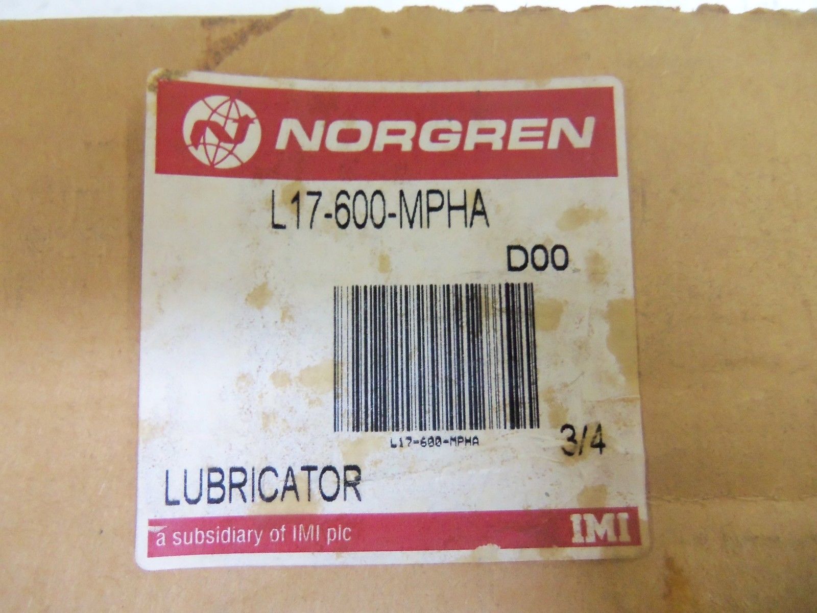 NORGREN L17-600-MPHA LUBRICATOR NSMP