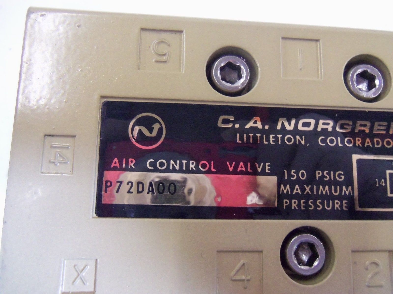 NORGREN P72DA00 AIR CONTROL VALVE NSMP
