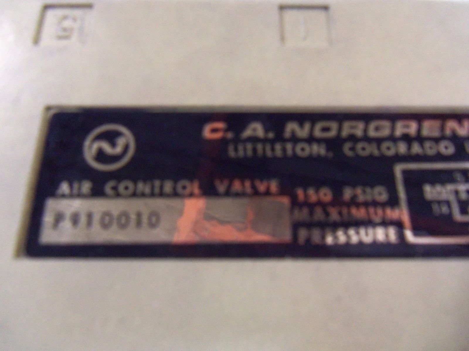 NORGREN P910010 UNMP