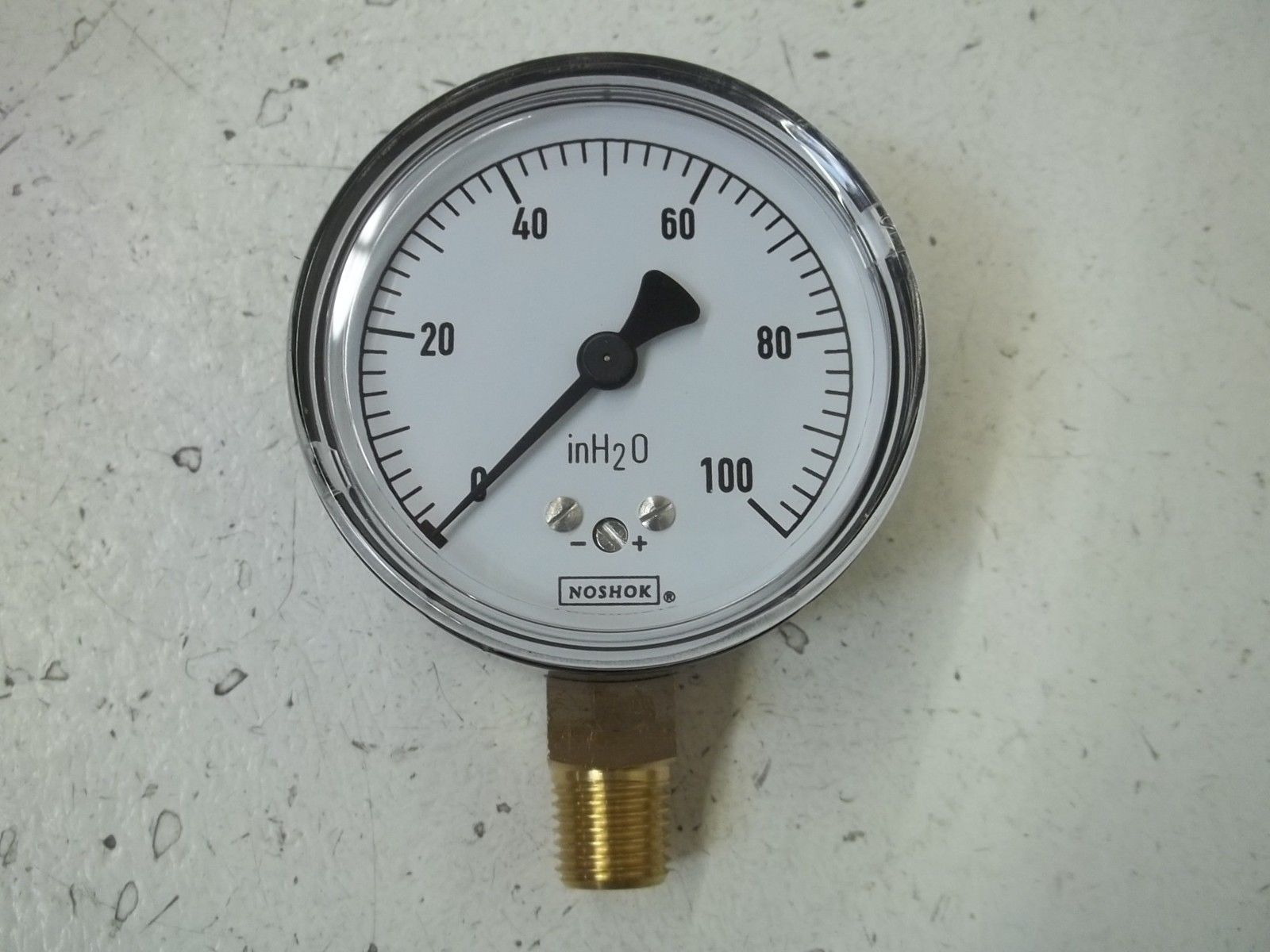 NOSHOK 25-200-100INH20 GAUGE 0-100 PSI NSMP