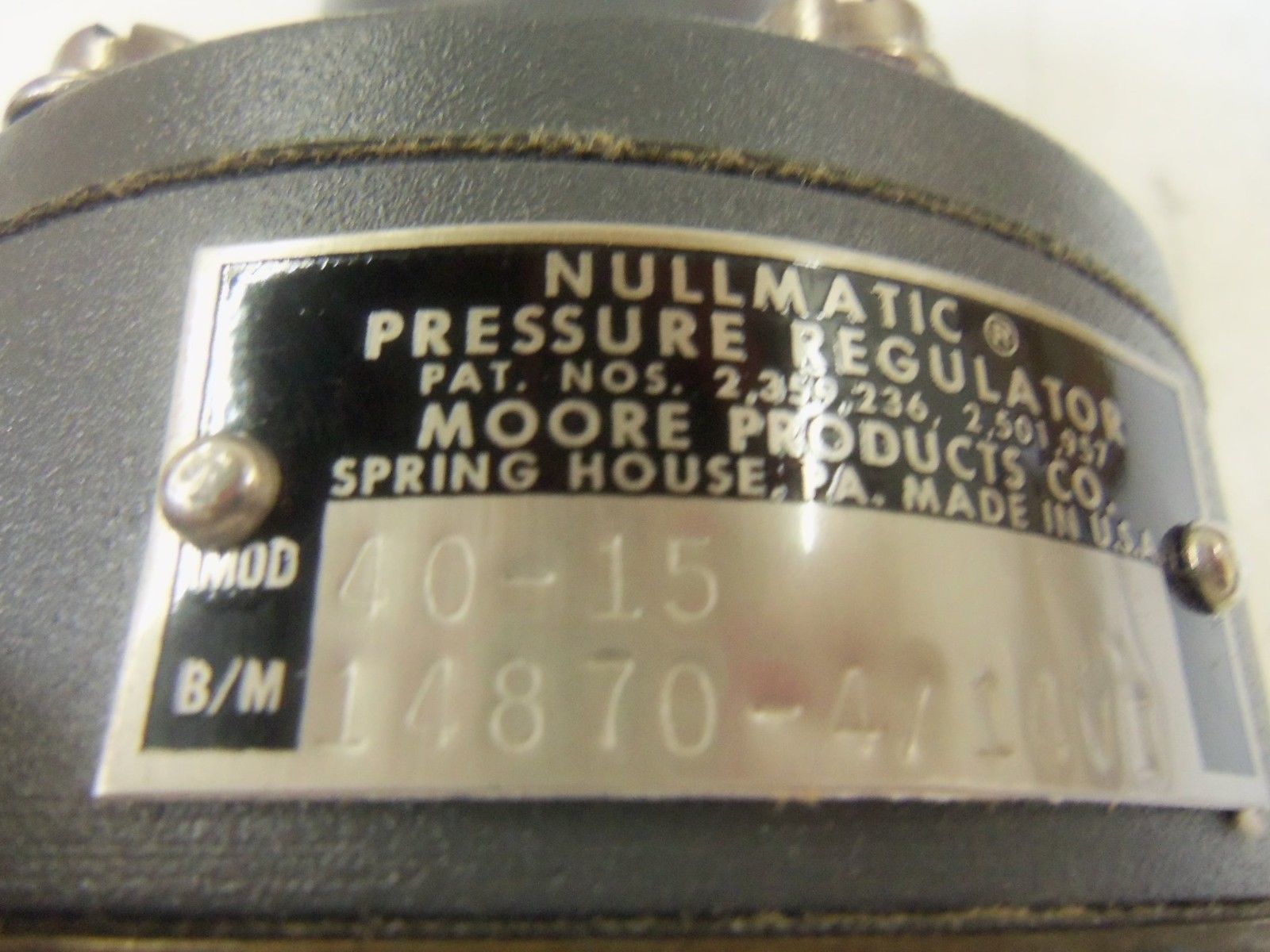 NULLMATIC 40-15 W/ 3189-84 NSMP