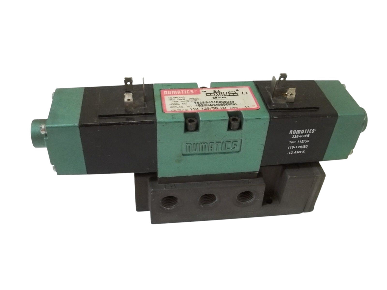NUMATICS 152SS4316000030 PNEUMATIC VALVE UNMP