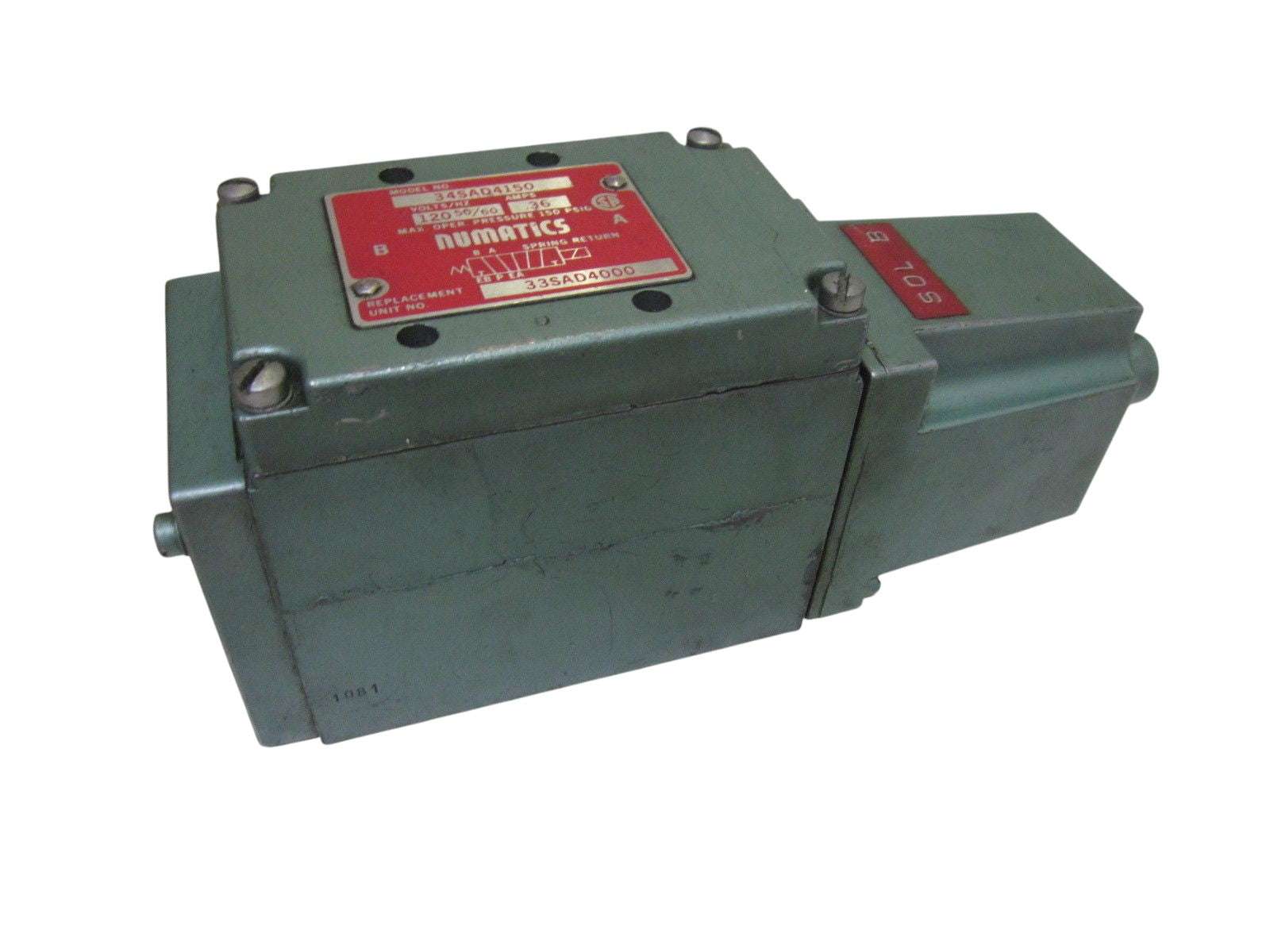 NUMATICS 343AD4150 120V VAVLE UNMP