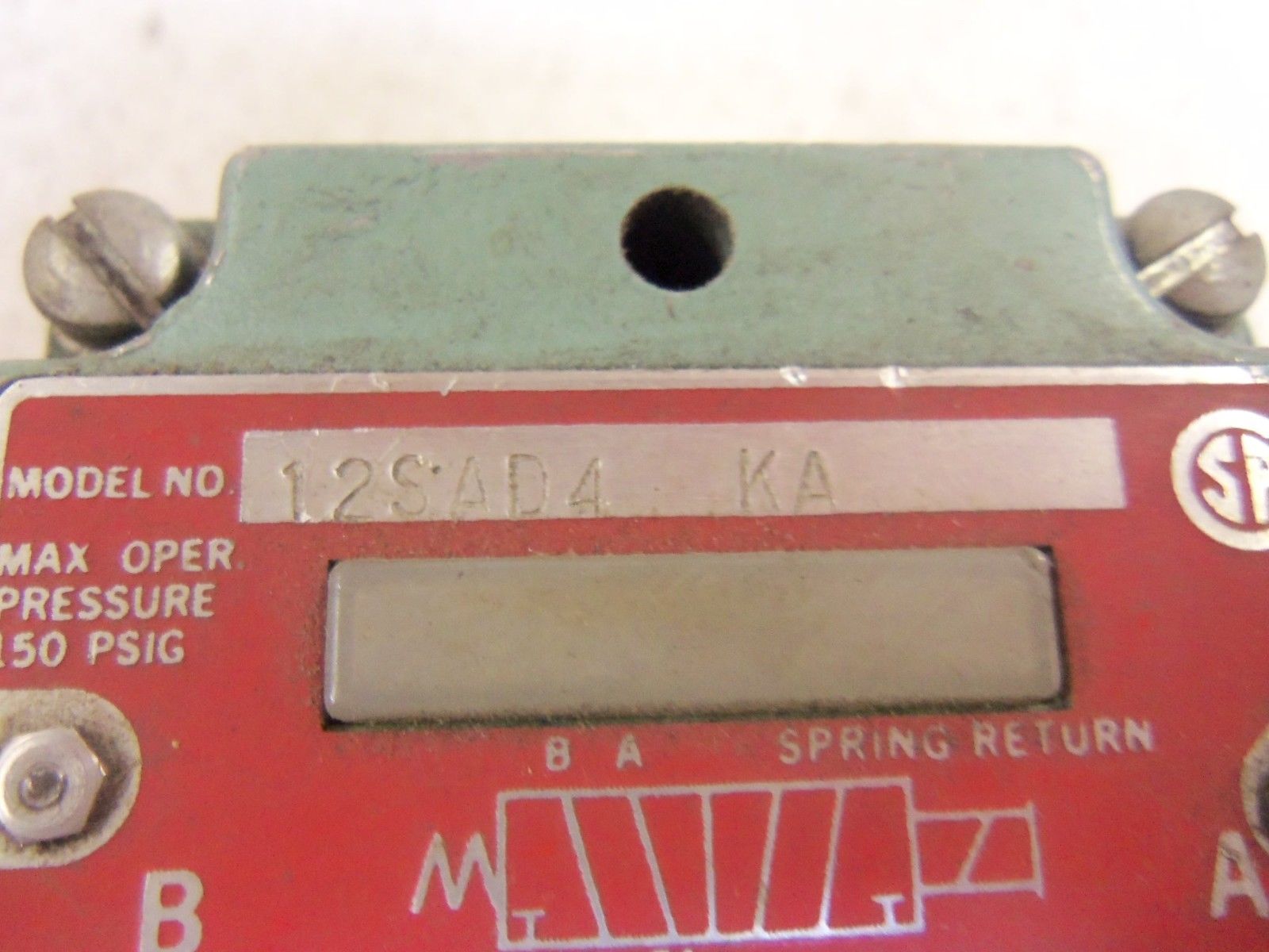 NUMATICS VALVE 12SAD4KA UNMP