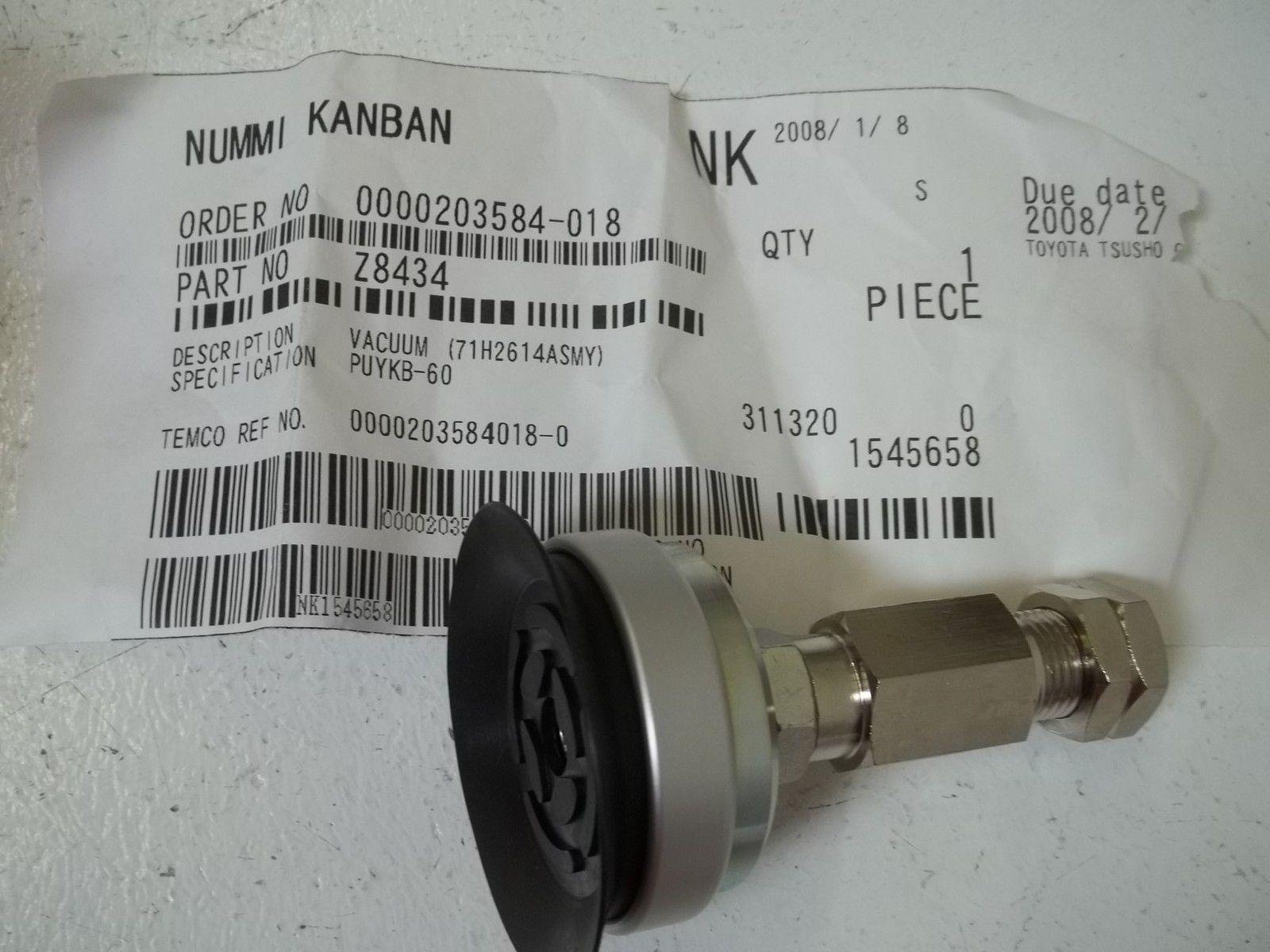 NUMMI PUYKB-60 VACUUM NSNP