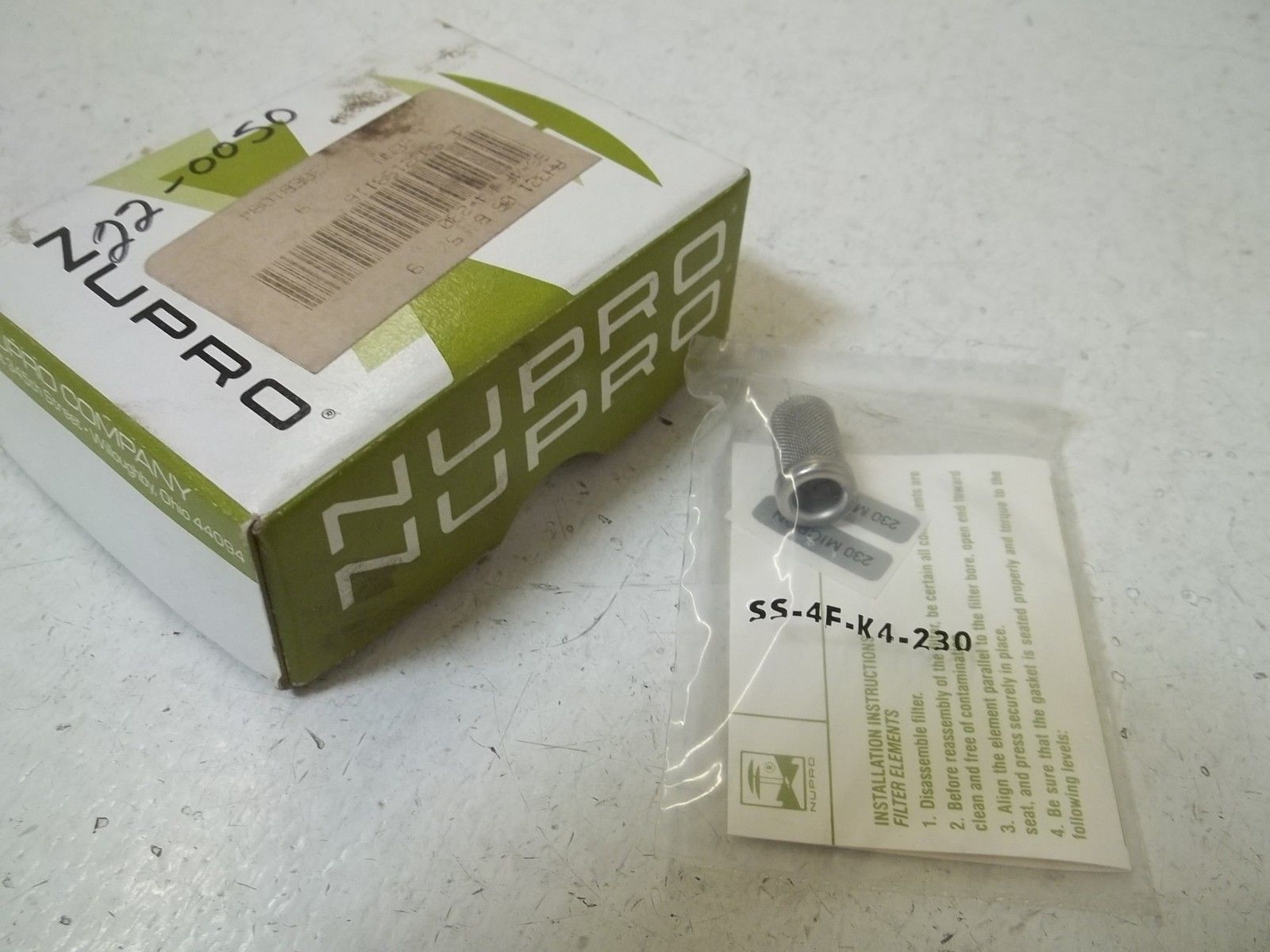 NUPRO SS-4F-K4-230 FILTER STRAINER NSMP