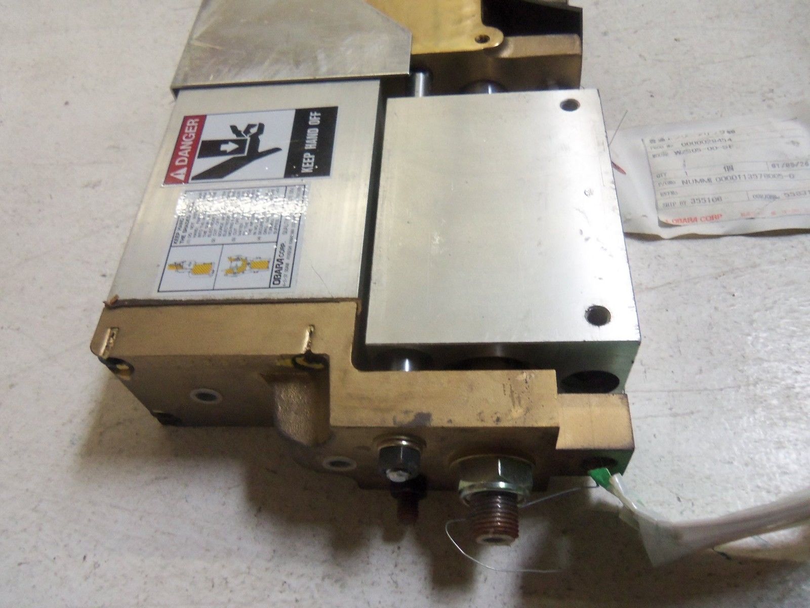 OBARA WZS05-00-SF GUN FIXTURE NSNP