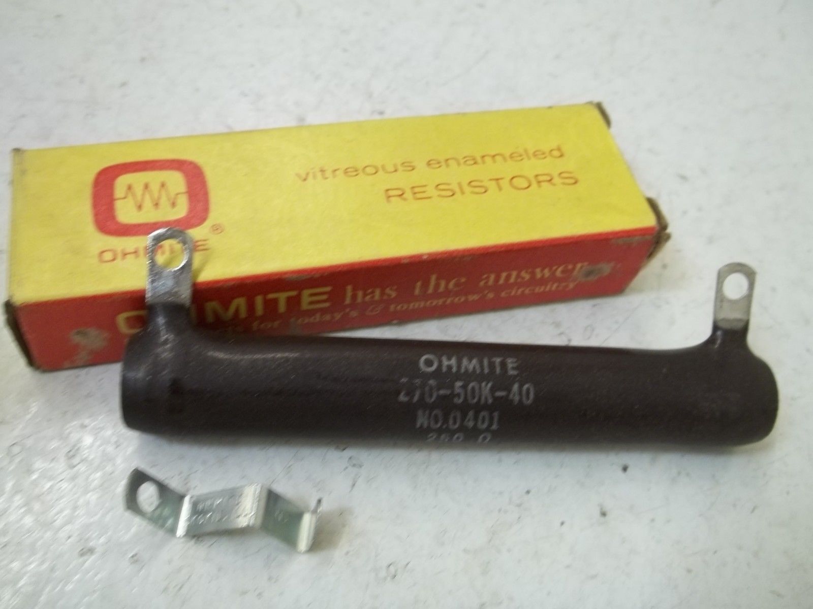 OHMITE 0401 (270-50K-40) RESISTOR 50WATTS, 250 OHMS NSMP