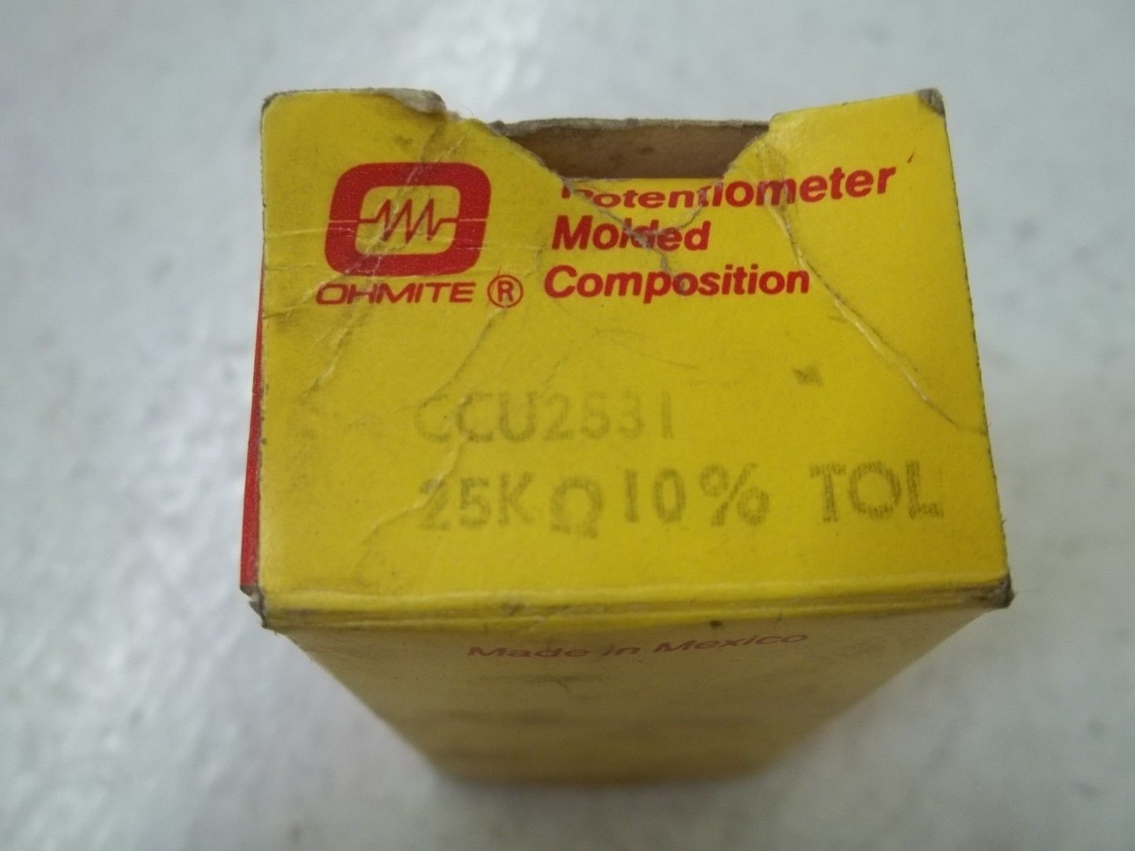 OHMITE CCU2531 POTENTIOMETER 25K OHMS UNMP