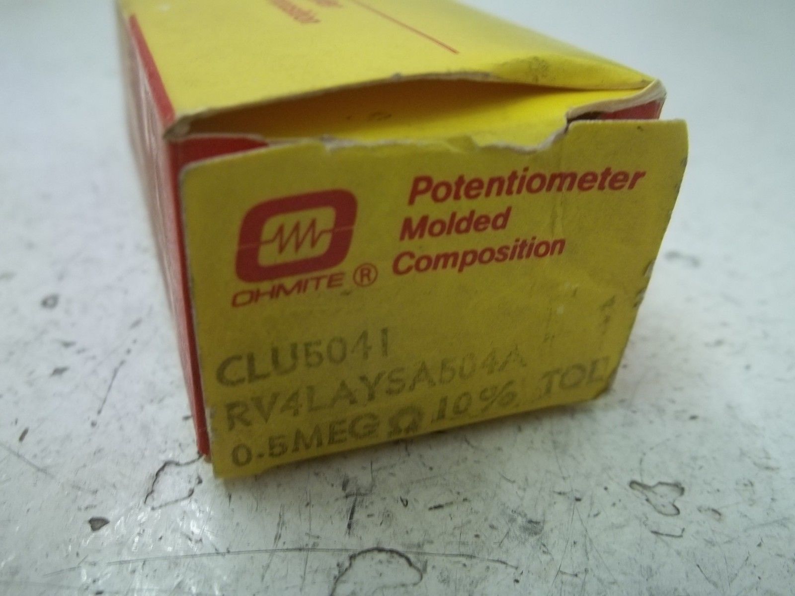OHMITE CLU5041 POTENTIOMETER 0.5MEG NSMP