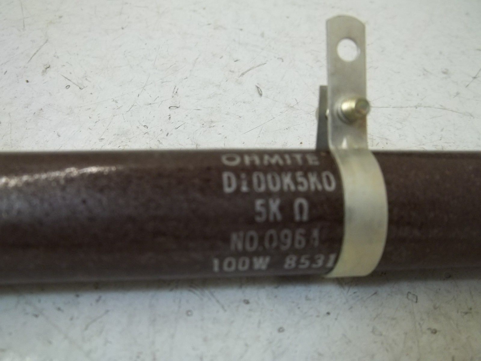 OHMITE D100K5K0 RESISTOR 100WATTS, 5K OHMS *NEW IN BOX*