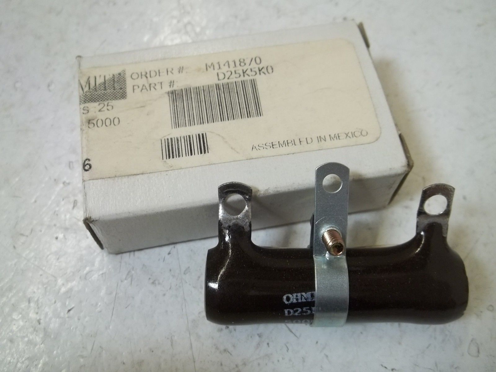 OHMITE D25K5K0 RESISTOR NSMP