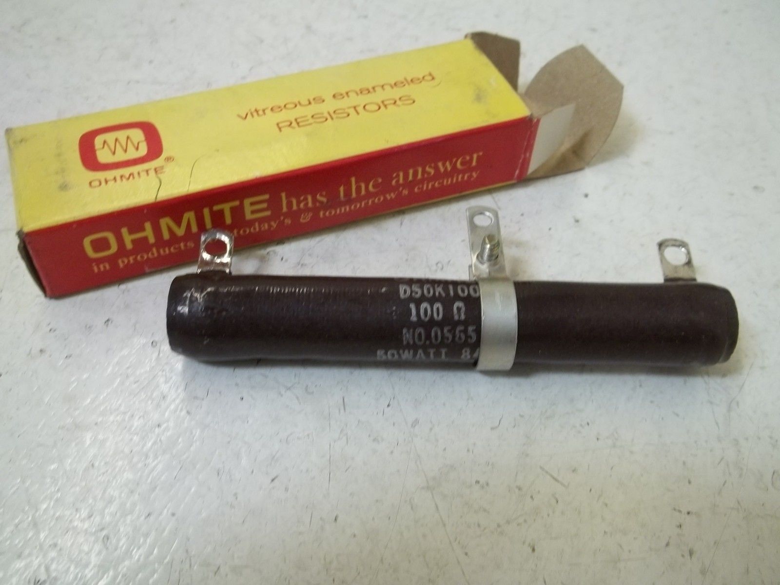 OHMITE D50K100 RESISTOR 100 OHMS  NSMP