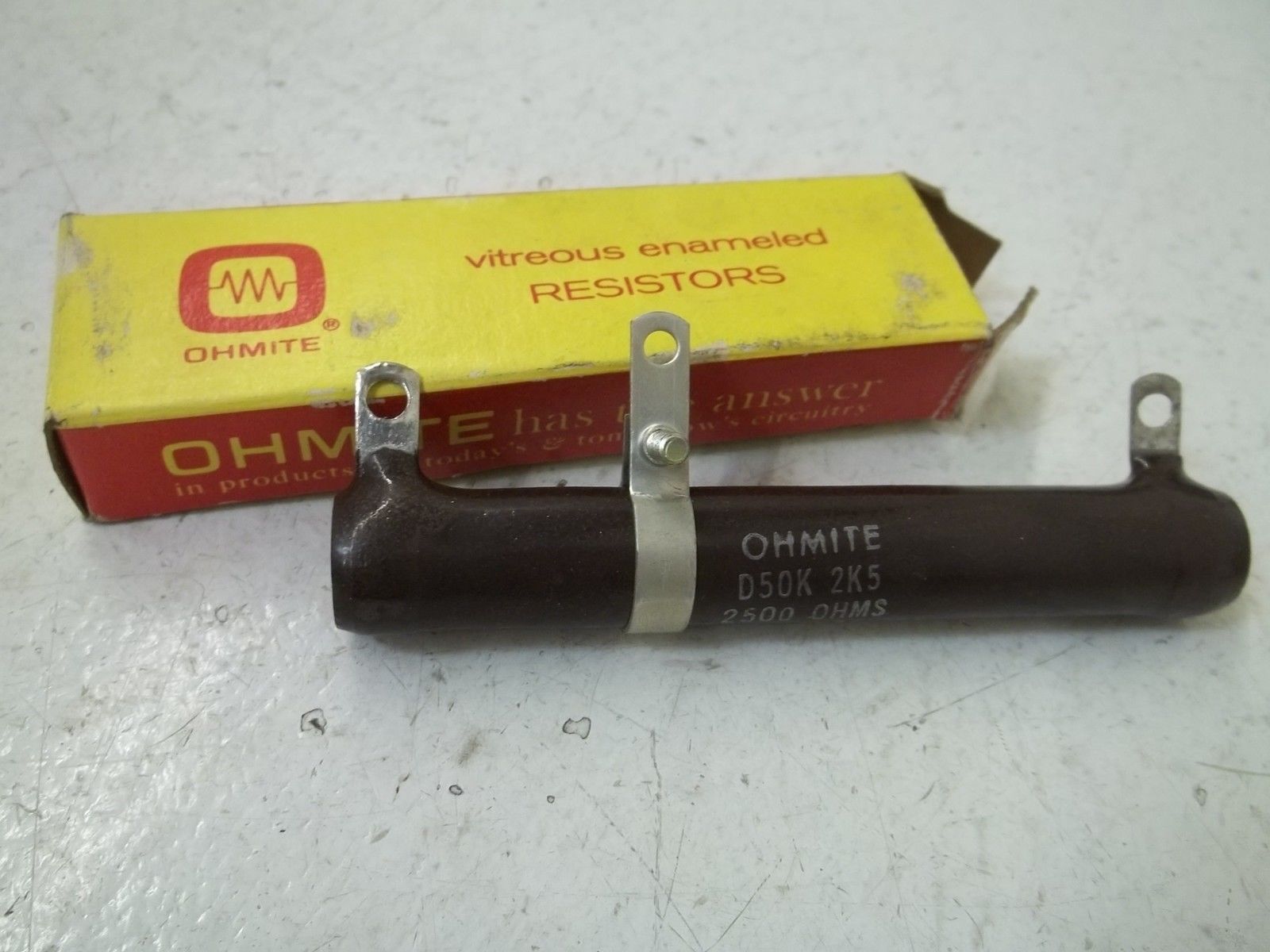 OHMITE D50K2K5 RESISTOR 2500 OHMS  NSMP