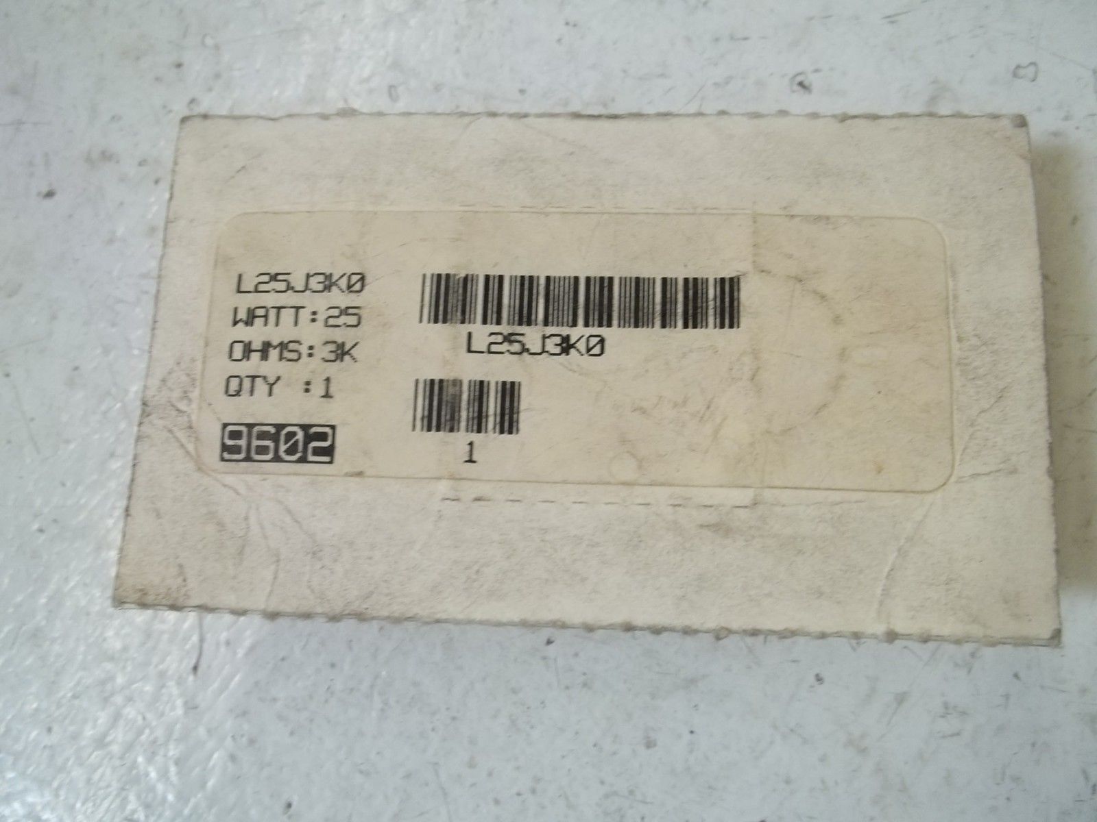 OHMITE L25J3K0 RESISTOR NSMP